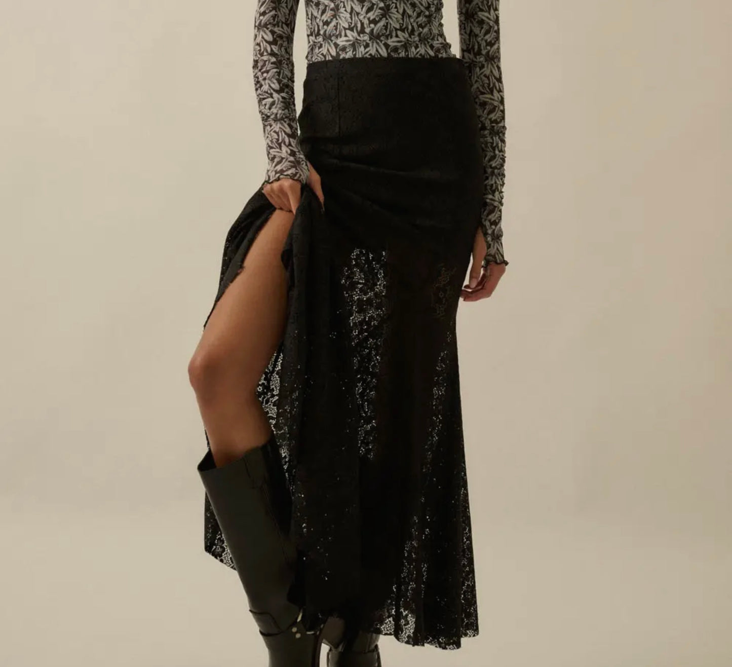 Black mermaid skirt