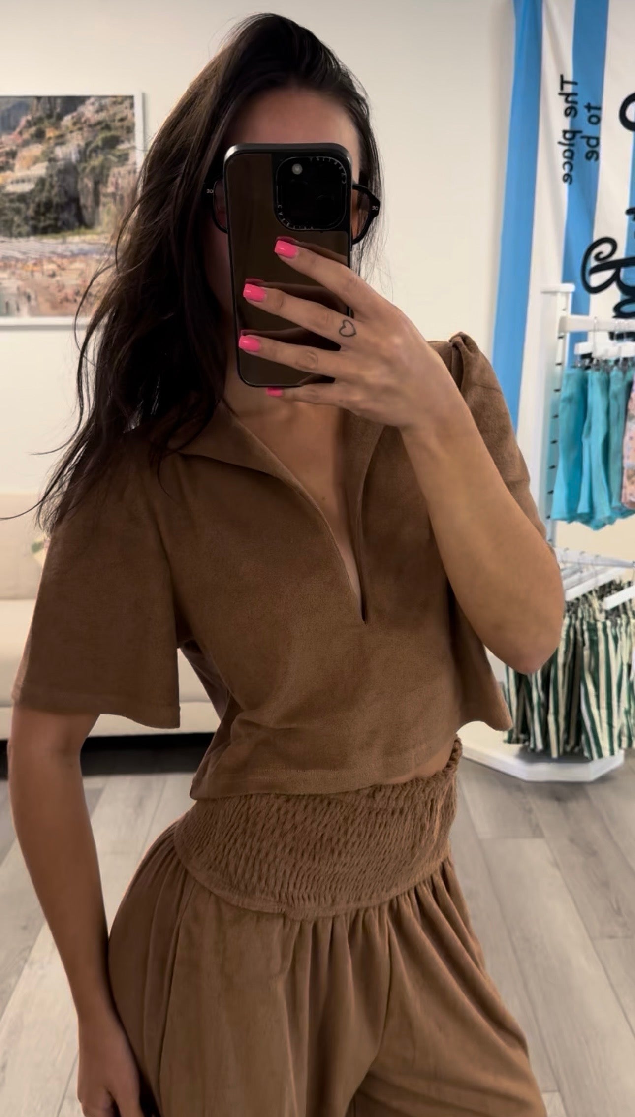 coco terry cloth top