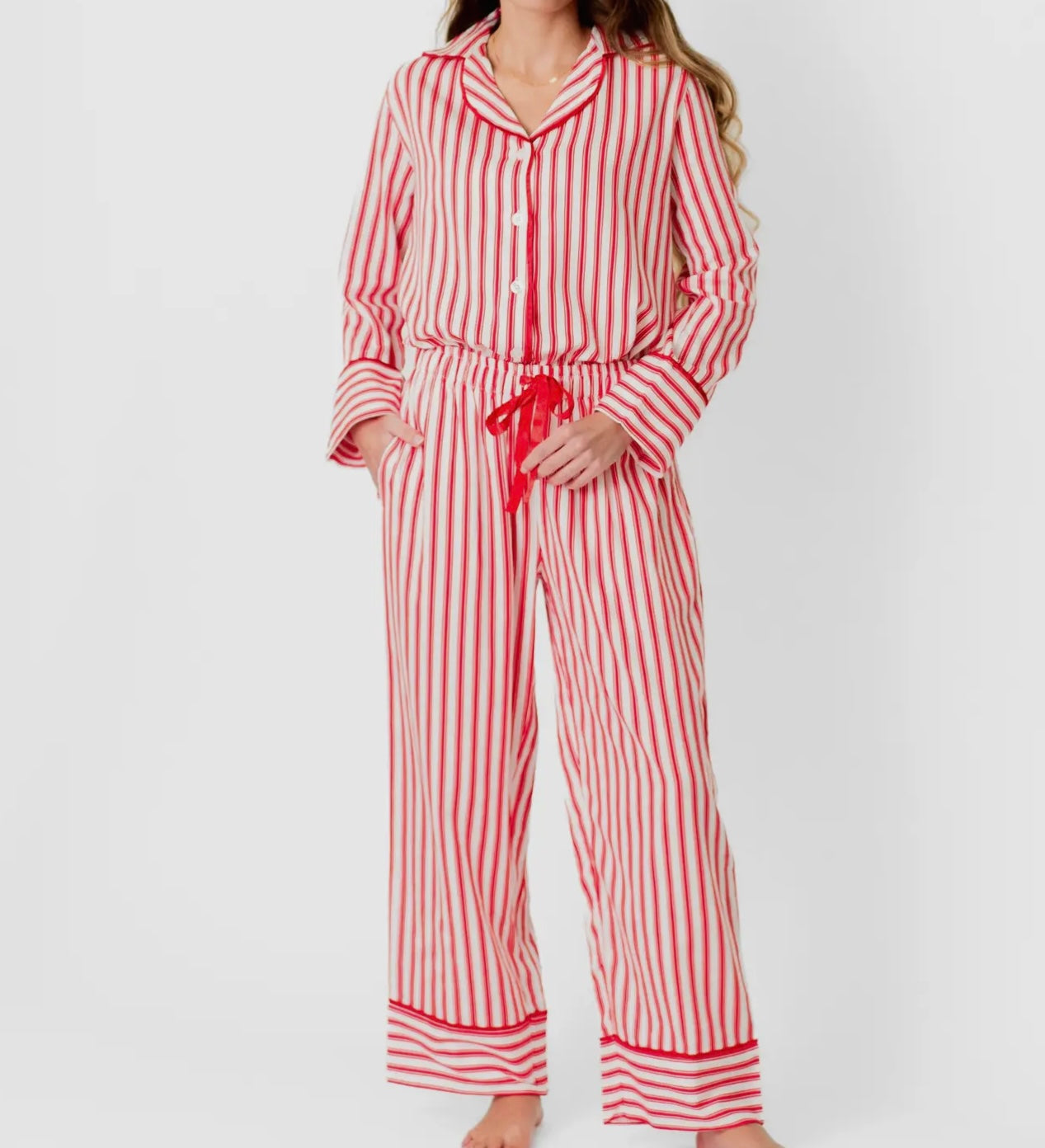 Red & White Striped Pjs