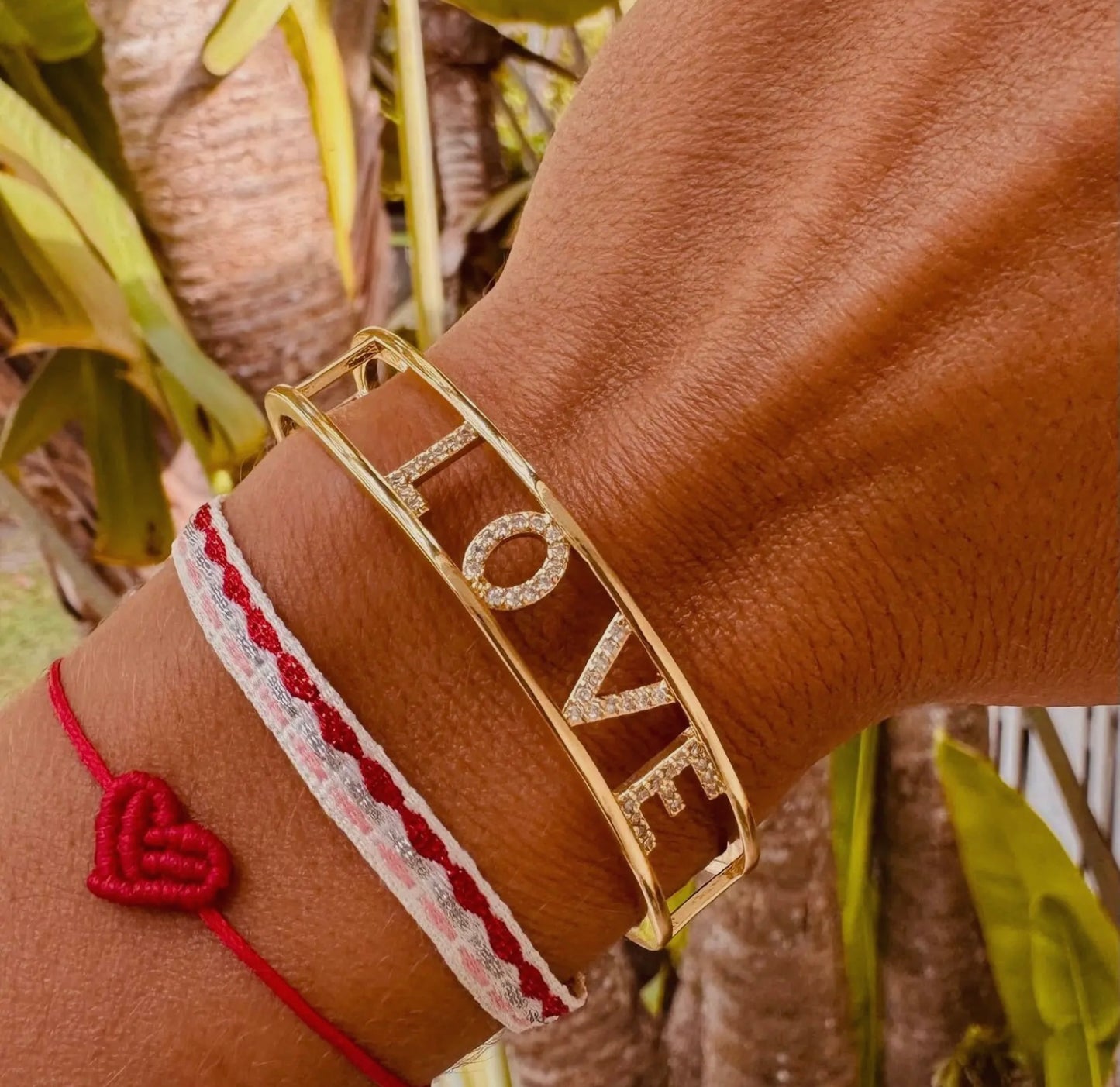 Monochrome Heart Bracelet