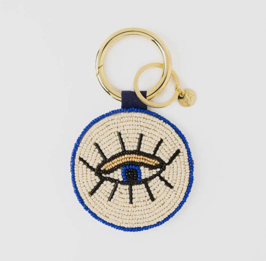 Evil eye bag charm x key chain