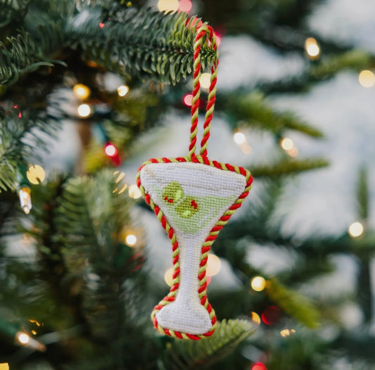 Dirty Martini Needlepoint Ornament