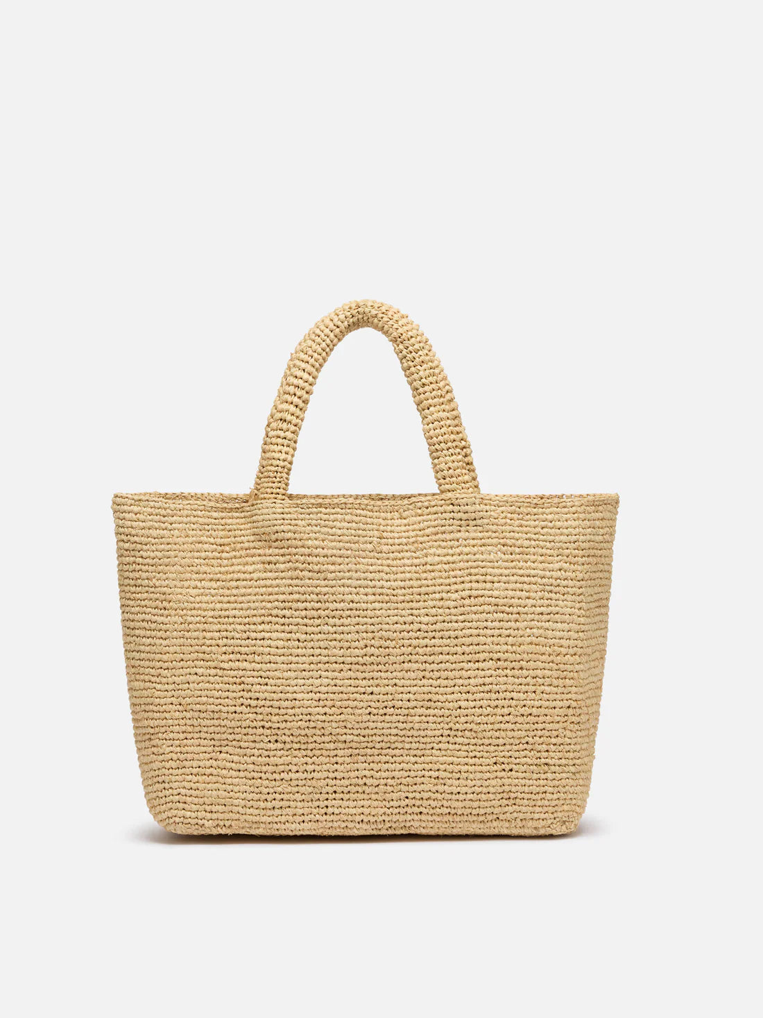 Raffia Beach Bag with Cotton Pouch