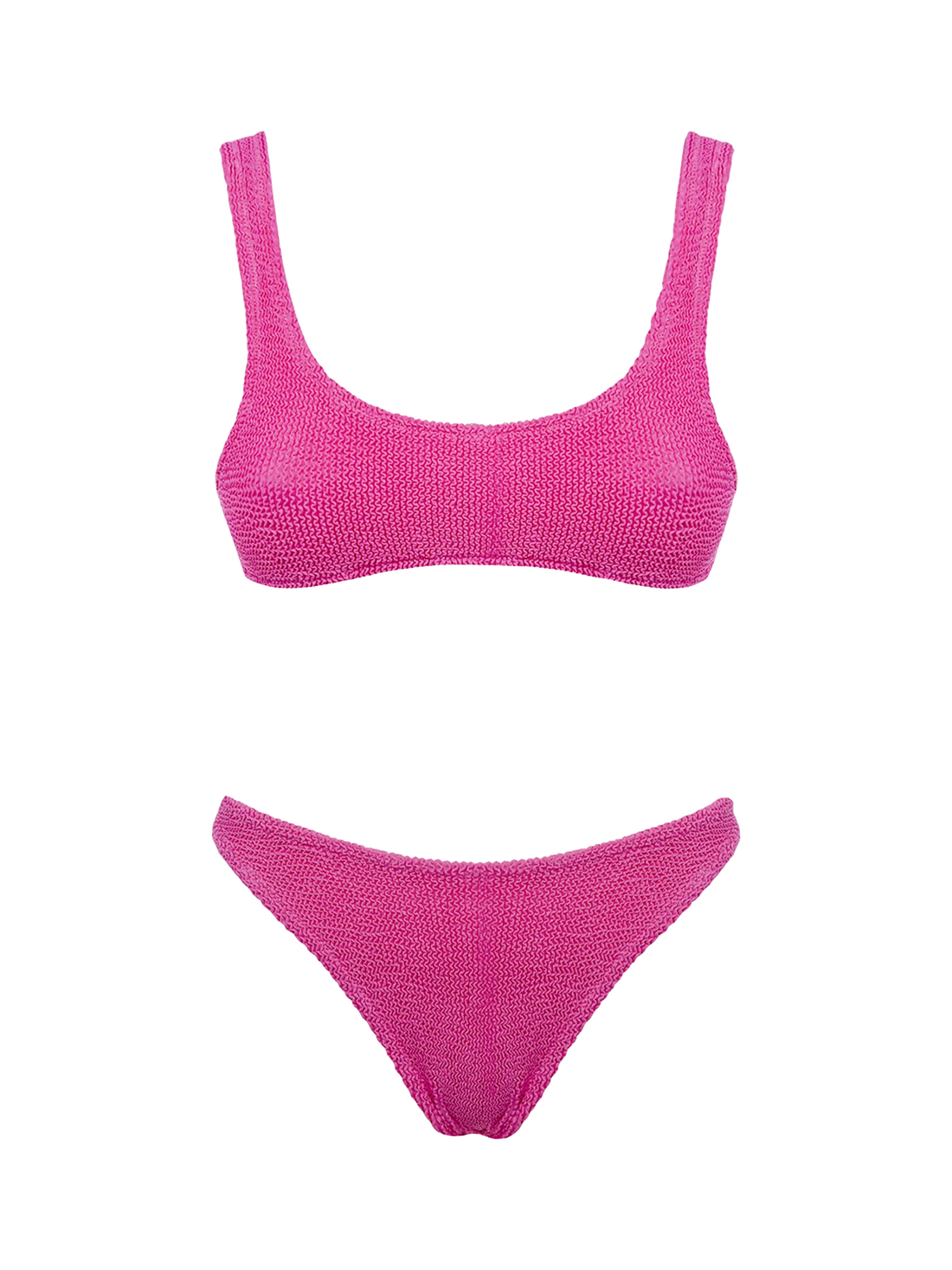 Hot Pink Crinkle Bikini