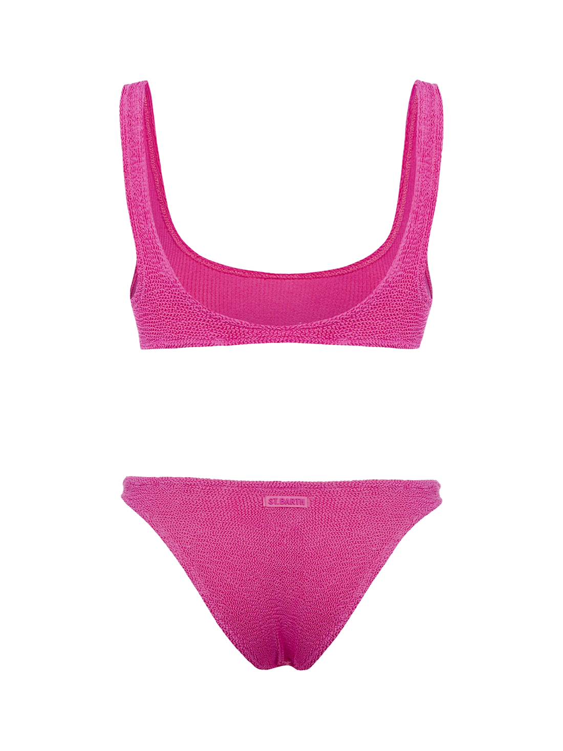 Hot Pink Crinkle Bikini