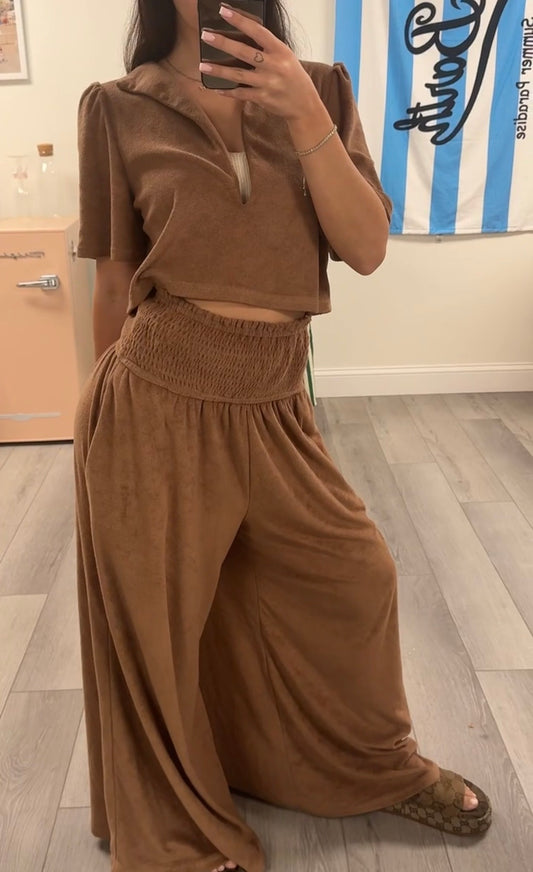 coco terry cloth pants