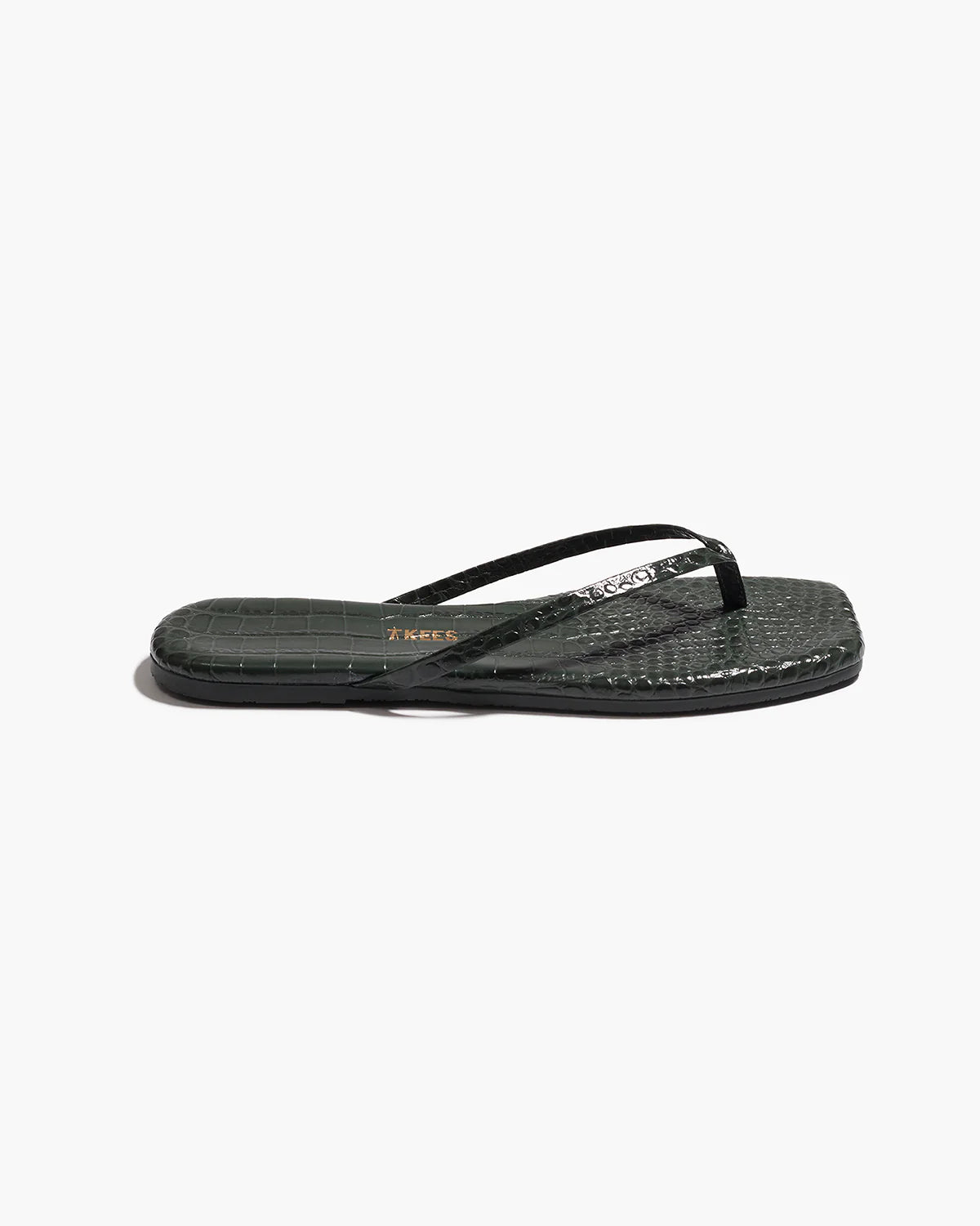 Emerald Croc Square Toe